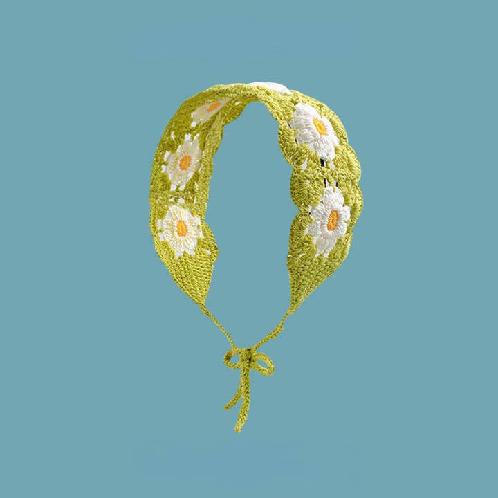 Funkyrel® Atzbranding Limited - Wholesale Fashion Headband - Women's - Handmade Crochet Flower Headband - Summer's Perfect Accessor