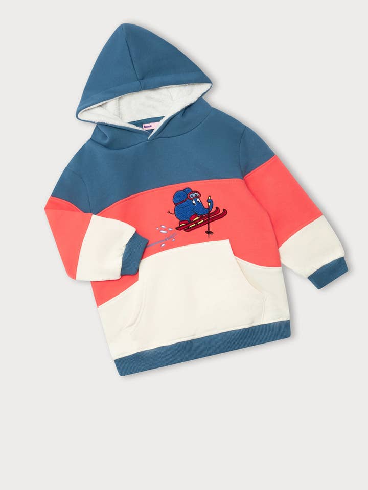 koaa – Maus & Elefant "Divertimento sulle piste" – Felpa multicolore per la vendita all'ingrosso da parte di koaa