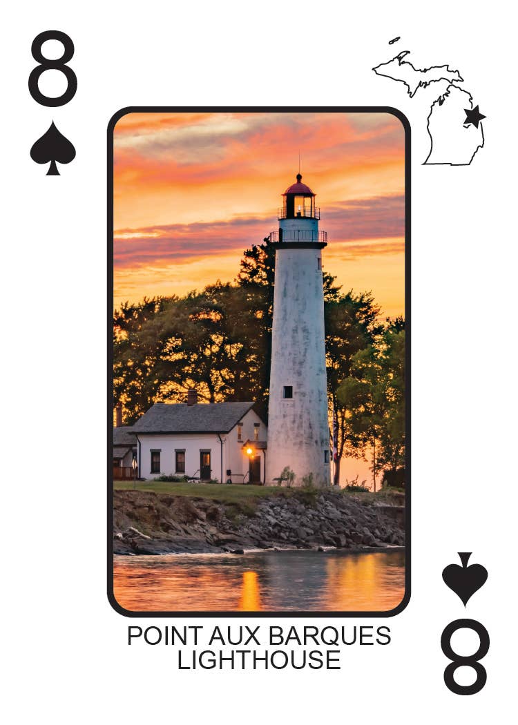 Phil Stagg Photography - Wholesale Playing Cards - LIGHTHOUSES OF MICHIGAN - Playing Cards - Euchre Friendly8
