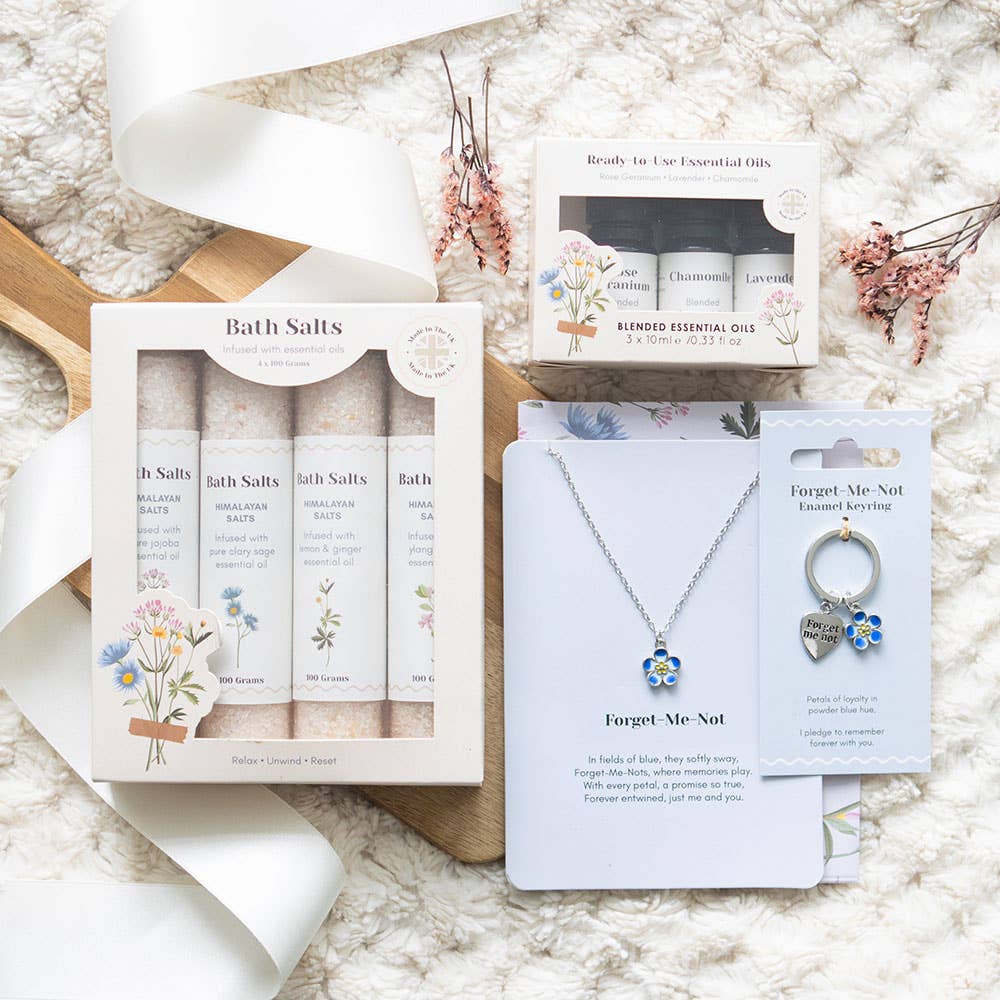 Something Different Wholesale - Vendita all'ingrosso Biglietti di auguri generici - Collana con fiore Non ti scordar di me su cartolina di auguri6