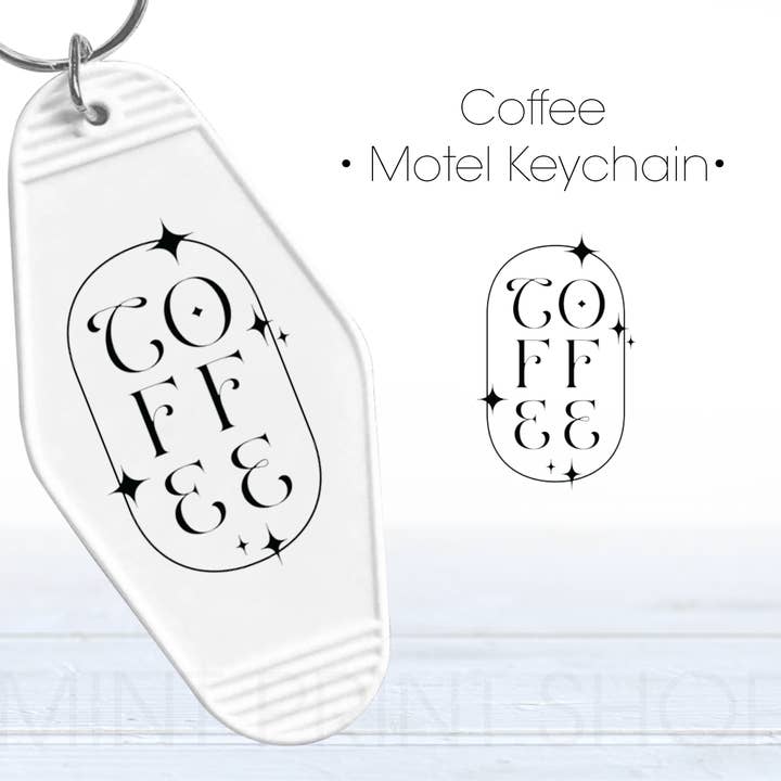 Coffee | UV Keychain Decal for wholesale by Mint Print Shop & Co