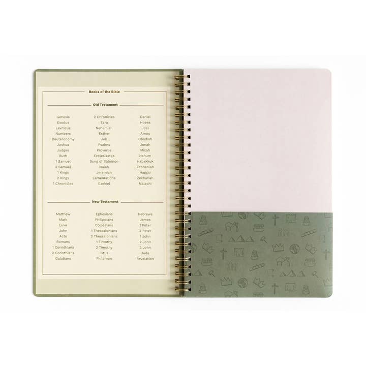 Church Notes Co. - Wholesale Notebook - Olive Church Notes Bible Reference Notebook1