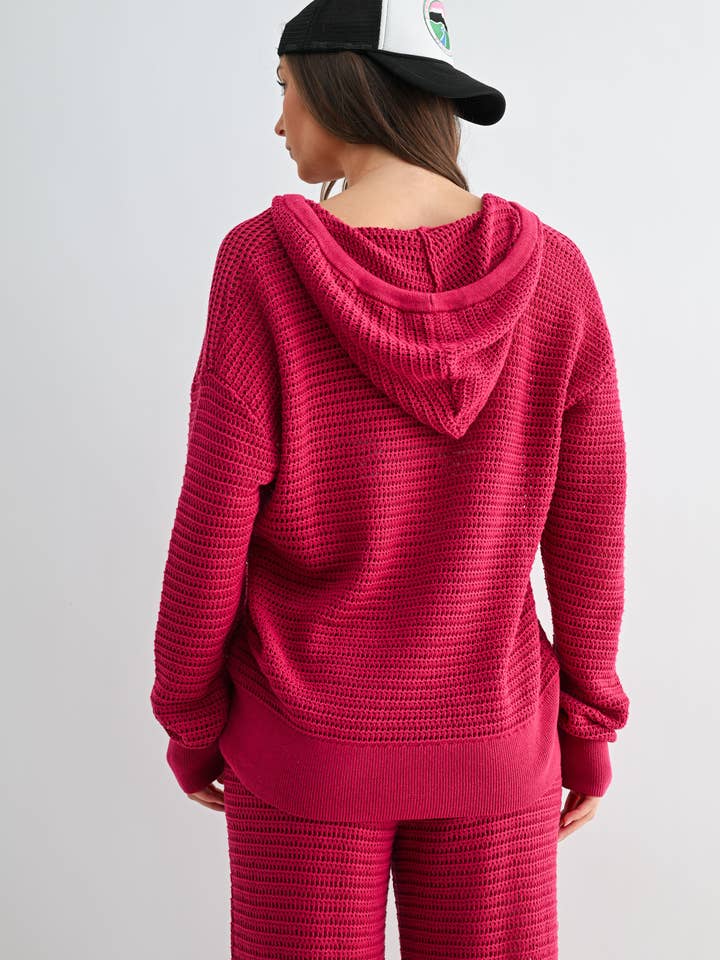 Mono B - Vendita all'ingrosso Felpa con cappuccio - Donna - Felpa all'uncinetto ariosa6