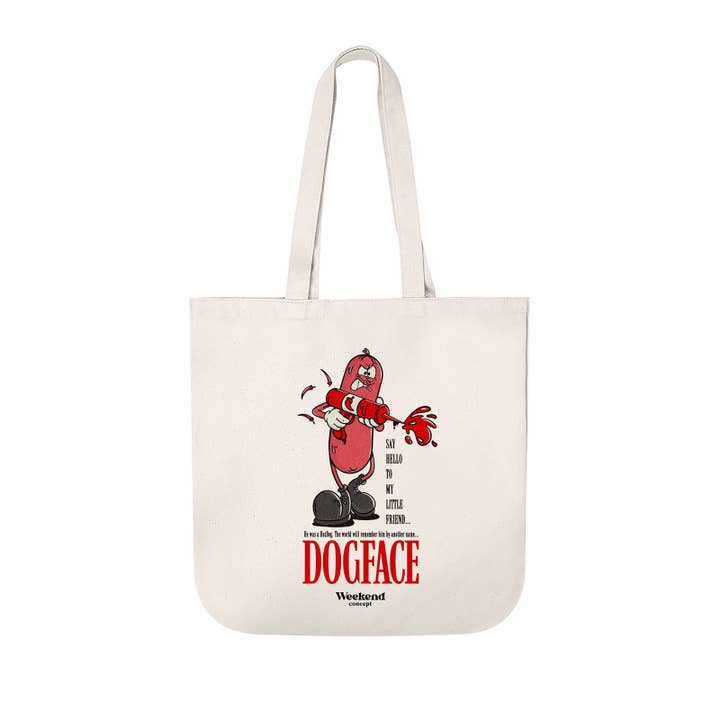 Dogface Organic Spring Tote Bag for wholesale by Weekend Concept