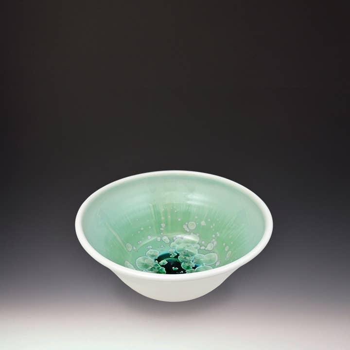 Ceramic Pottery Bowl Patina White Crystalline (Mini) for wholesale by Indikoi