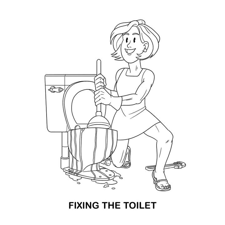 Jaune, Orange Livre de coloriage pour adultes faisant des trucs pour adultes, CB-035 en vente sur Faire1