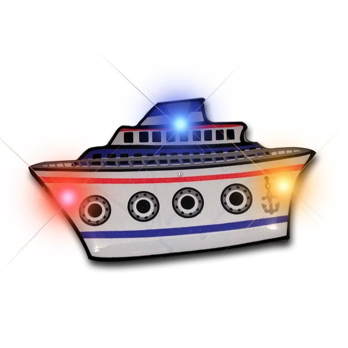 Blinkee.com, LLC - Wholesale Lapel Pin/Button - Cruise Ship Flashing Body Light Lapel Pins0
