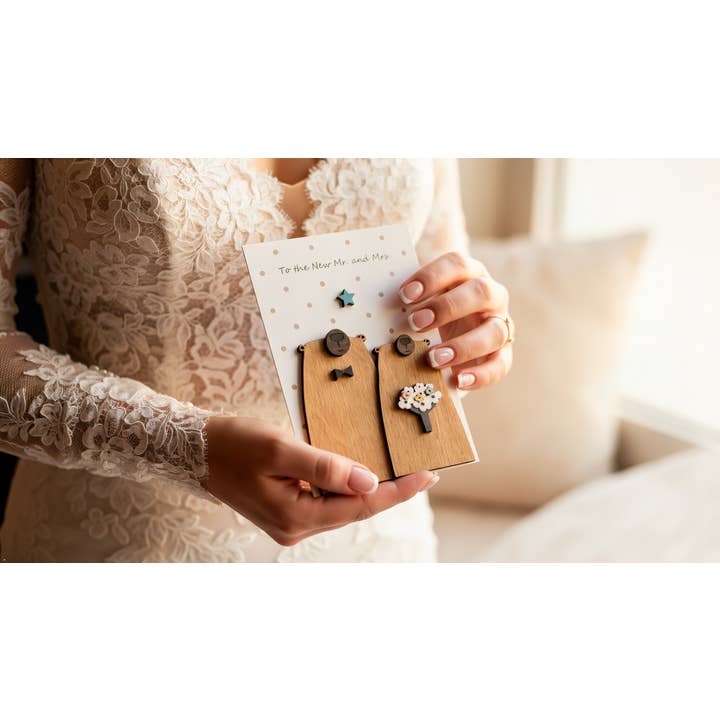 PESKOVOI – wholesale Wedding card – 3D Wooden Wedding Card – New Mr & Mrs Greeting by PESKOVOI1