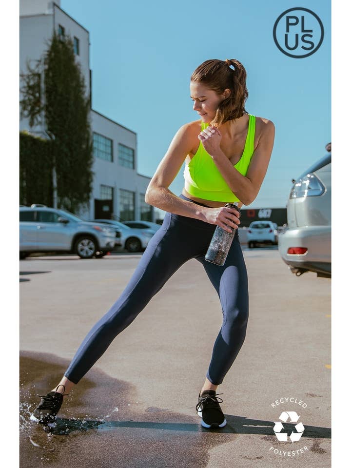 PLUS SIZE BUTTER YOGA PANTS WITH SIDE POCKETS for wholesale by Rae Mode