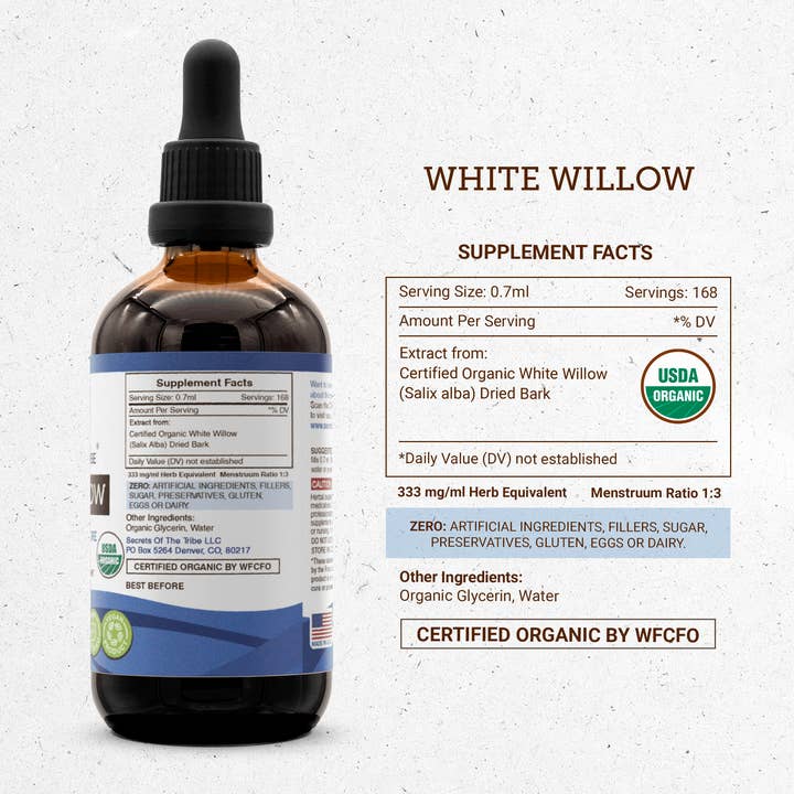 Secrets Of The Tribe - Wholesale Tincture - White Willow Tincture3