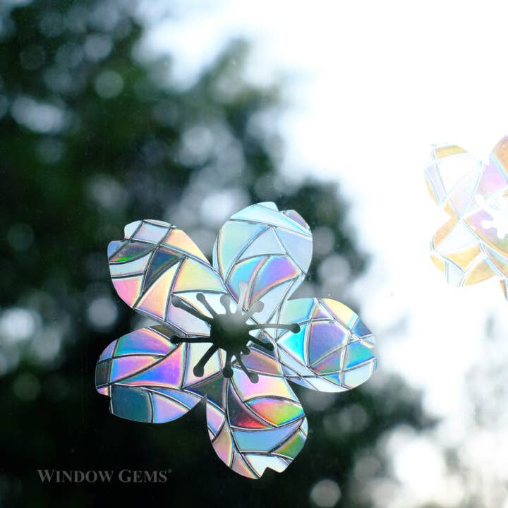 Cherry Blossom Window Clings - Suncatcher - Bird protection for wholesale by Window Gems