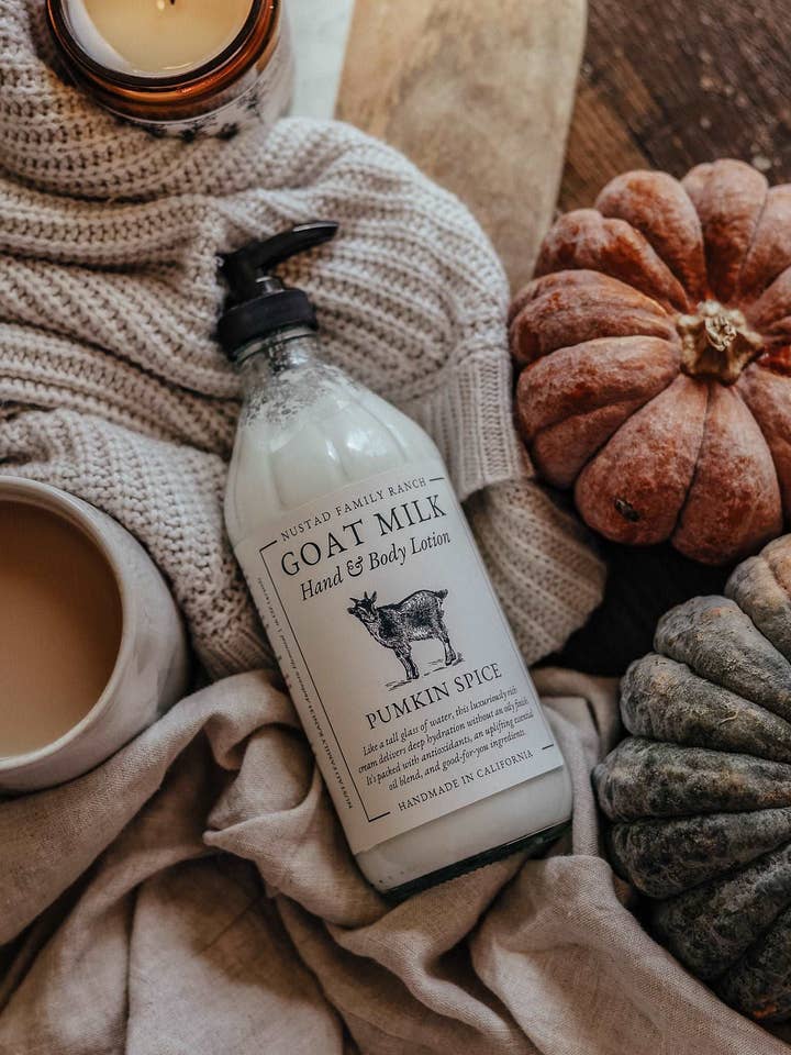 Pumpkin Spice | Goat Milk Hand & Body Lotion for wholesale by Nustad Family Ranch