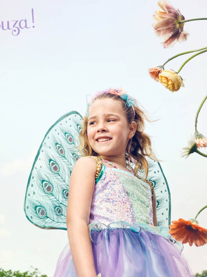 Speedy Monkey - Wholesale Dress - Kids - Tamara Fairy Costume – Dress and Wings Set (multicolor) - Role-Play for Children(2 sizes)2