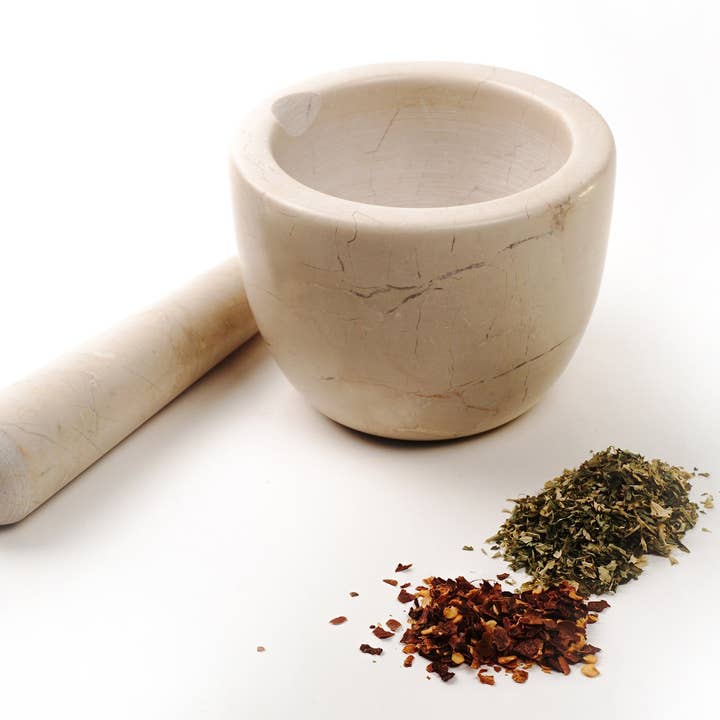 RSVP International - Wholesale Mortar & Pestle - Marble Mortar & Pestle - Beige10