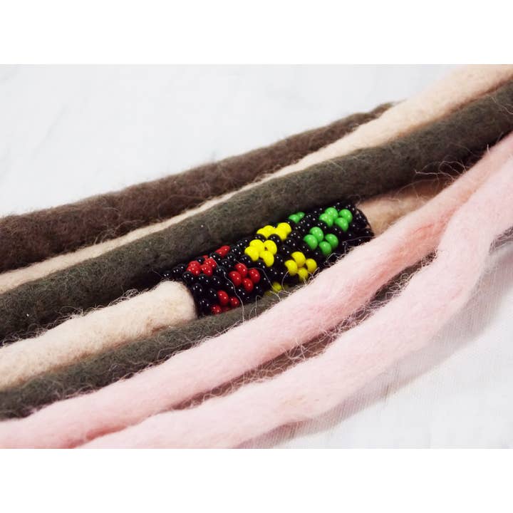 Ninolia – Engroshandel Hårtilbehørssæt – Kvinder – Rasta Loc smykker Hår Tilbehør Dread Schmuck Loc perler Flag Jamaicanske Tilbehør Hår Smykker til Locs Rasta Hår Perler Fletning Manchetter5