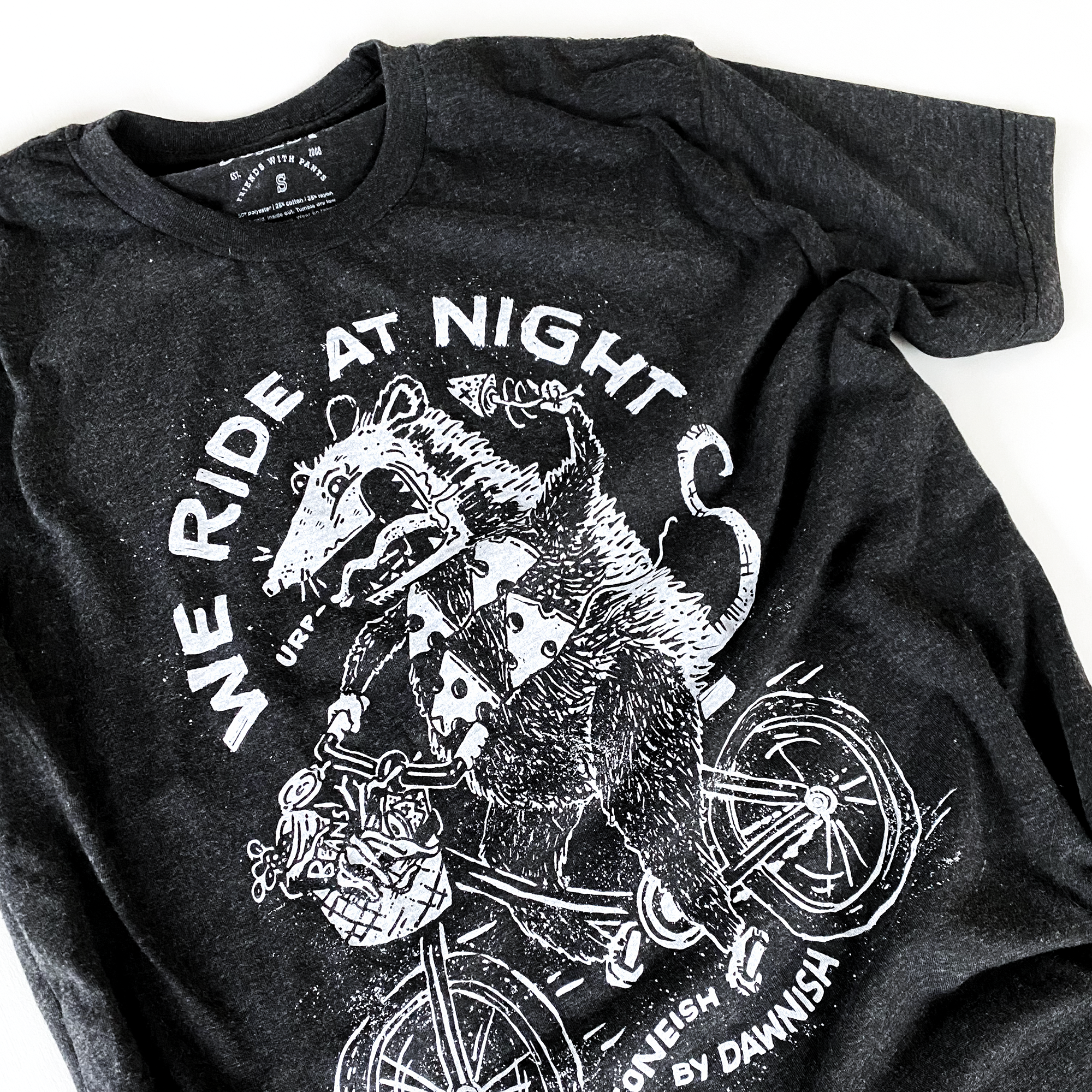 Dowdy Studio - Wholesale Screen Printed T-Shirt - Unisex - We Ride at Night  - Unisex tee3