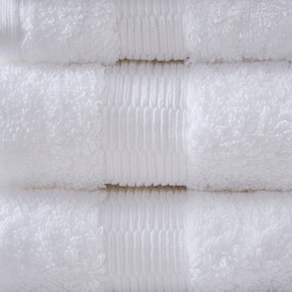 Olliix - Wholesale Towel Set - 100% Egyptian Cotton 6-Piece Towel Set, White2