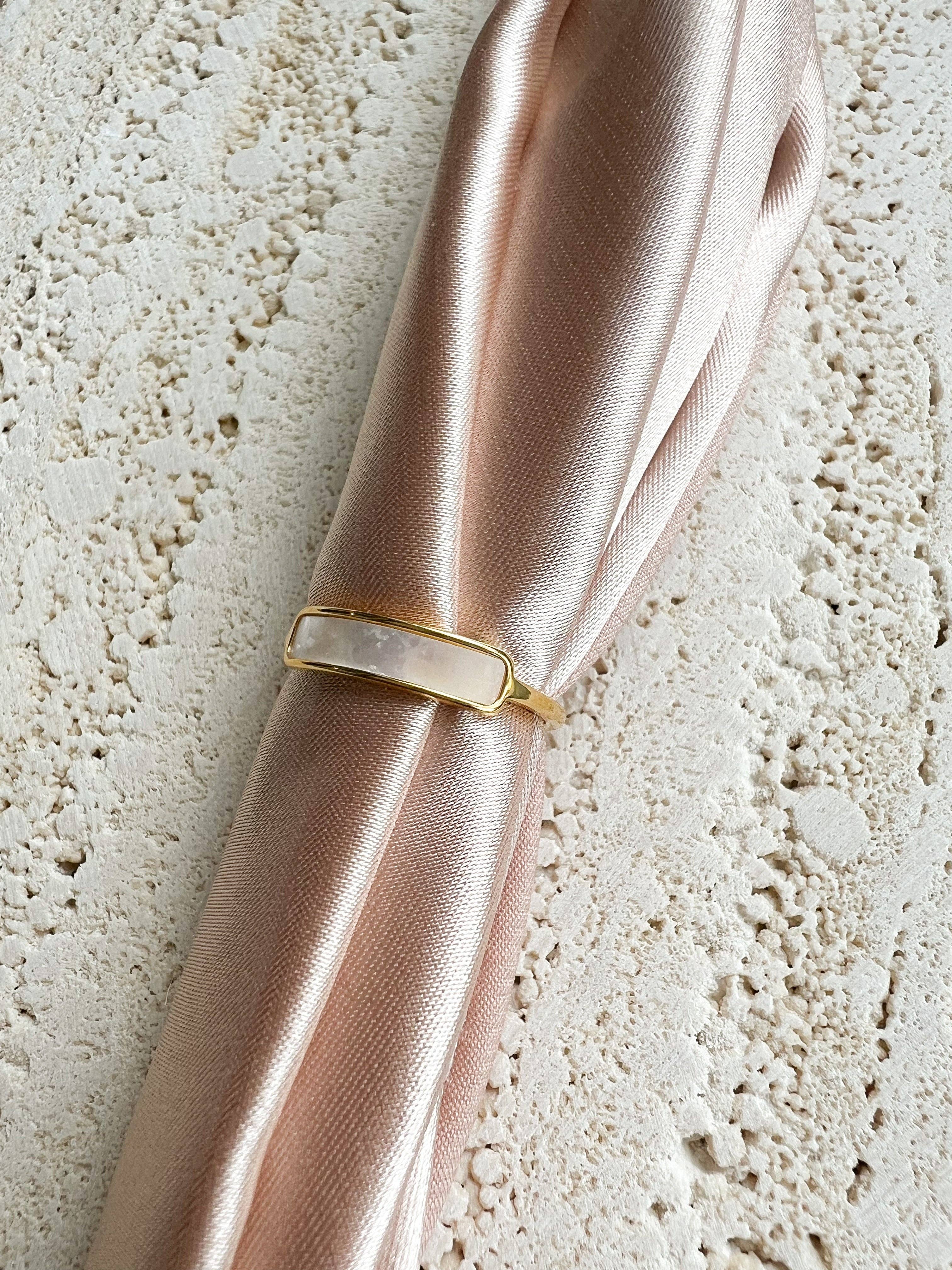 24th & Gold - Wholesale Band/Stacked Ring - Iridescent Band Gold Ring4