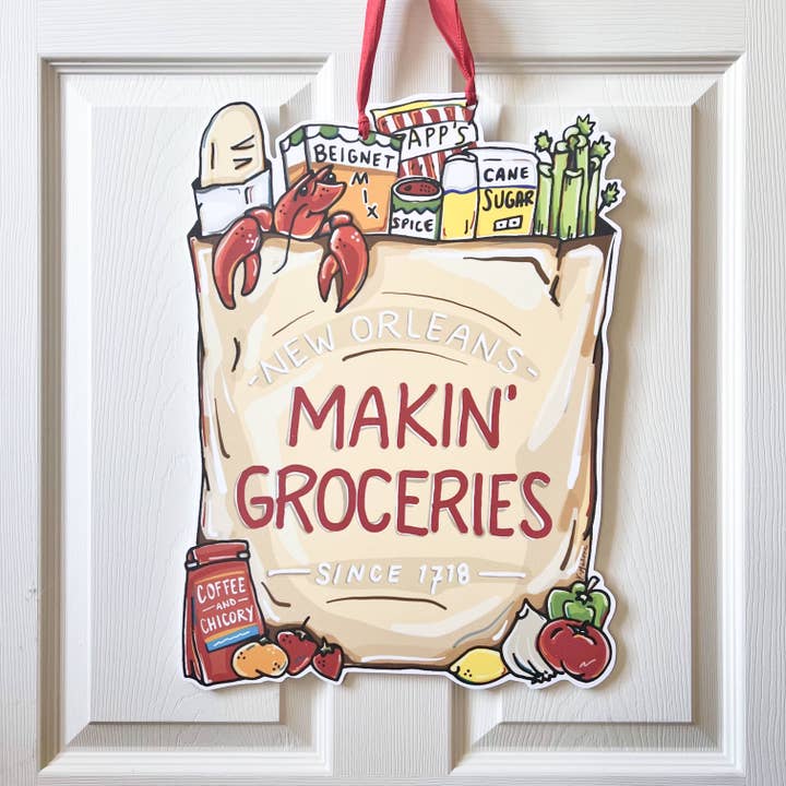 Makin' Dagligvarer Dør Bøjle - New Orleans udendørs indretning for engroshandel hos Home Malone