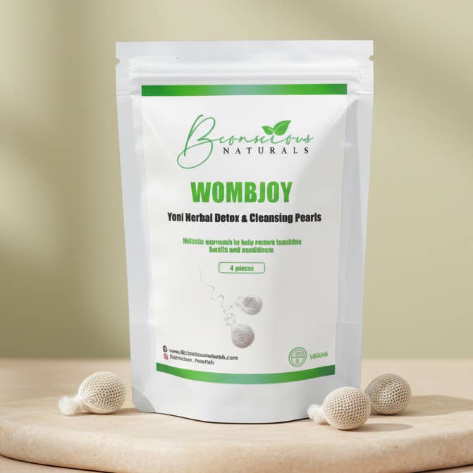 Bconscious Naturals™ Womb Joy (4 stk) Yoni Rensningsperle Naturlig Yoni Detox for Kvinders Sundhed, Foryngelse og PCOS-støtte for engroshandel hos bconsciousnaturals
