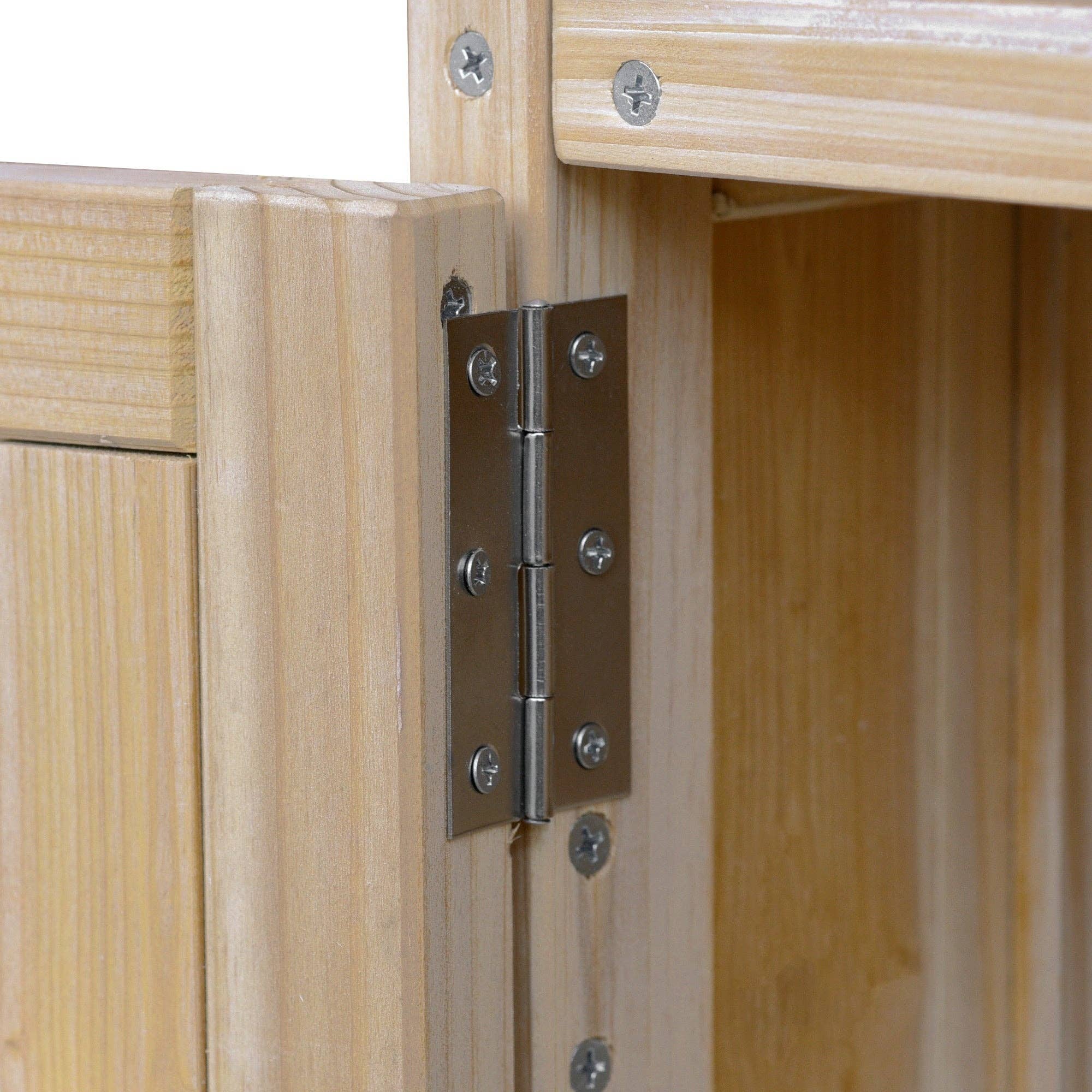 39F Inc. - Wholesale Outdoor Ornament/Decor - Outdoor Kitchen Island,Farmhouse Solid Wood Rolling Cart23