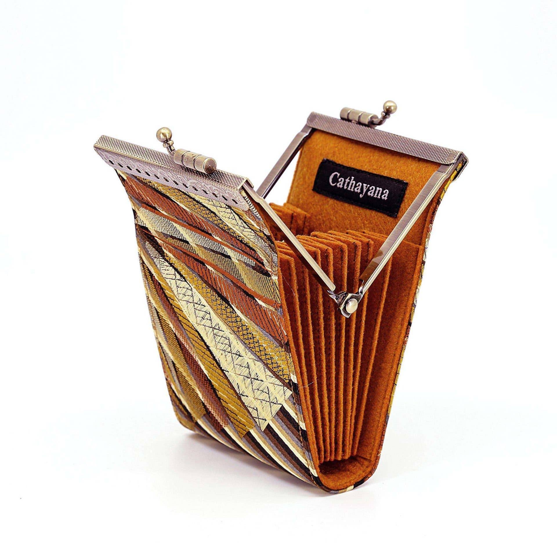 Cathayana - Wholesale Card Holder - Women's - Floral Brocade RFID Card Holder4