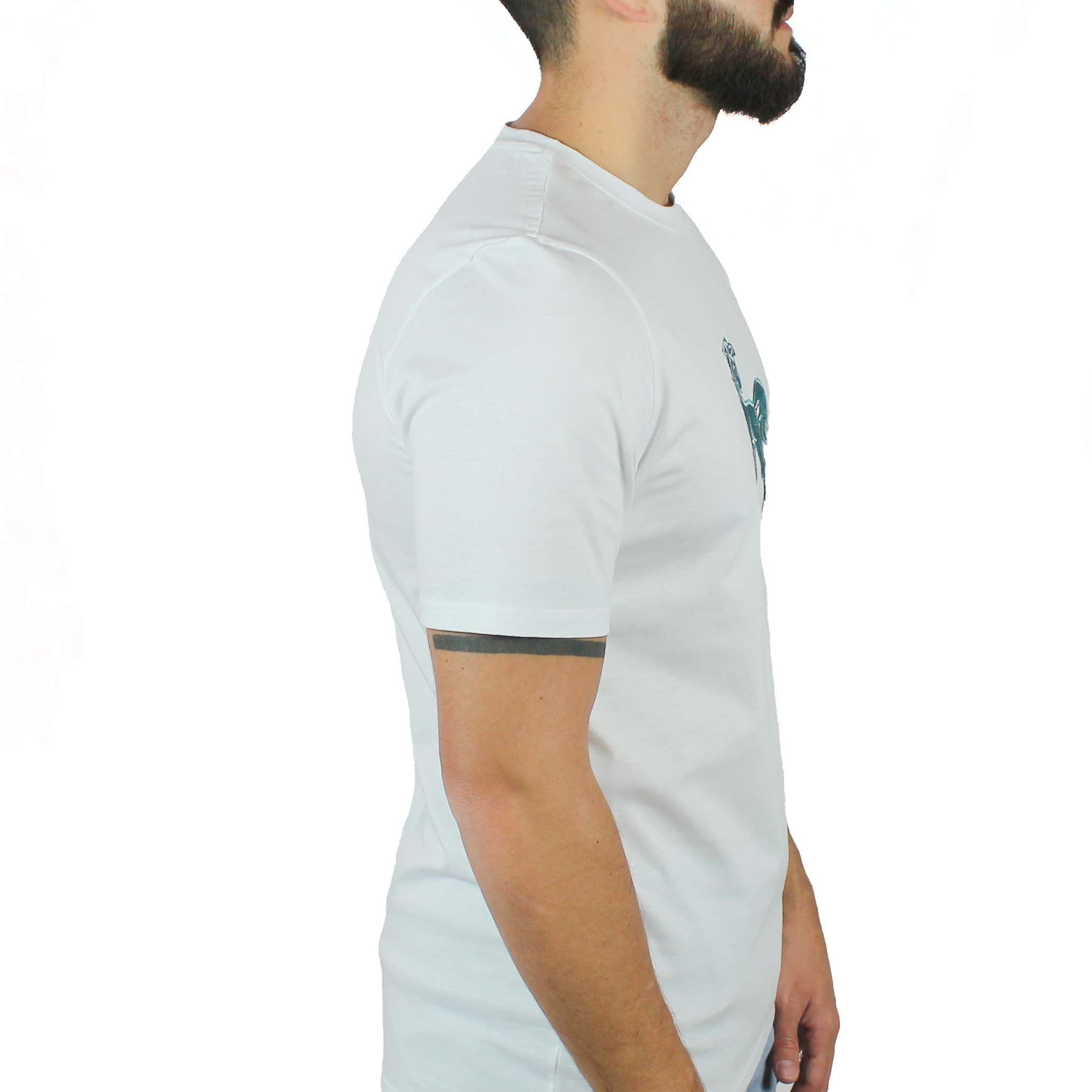 Gruppo Quinto Srls - Wholesale T-Shirt - Men's - White T-shirt with Vinto embroidery3