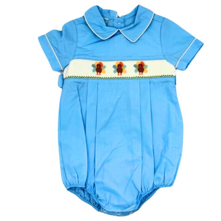Turkey Smock Peterpan Bubble for wholesale by City Beautiful Childrens Boutique