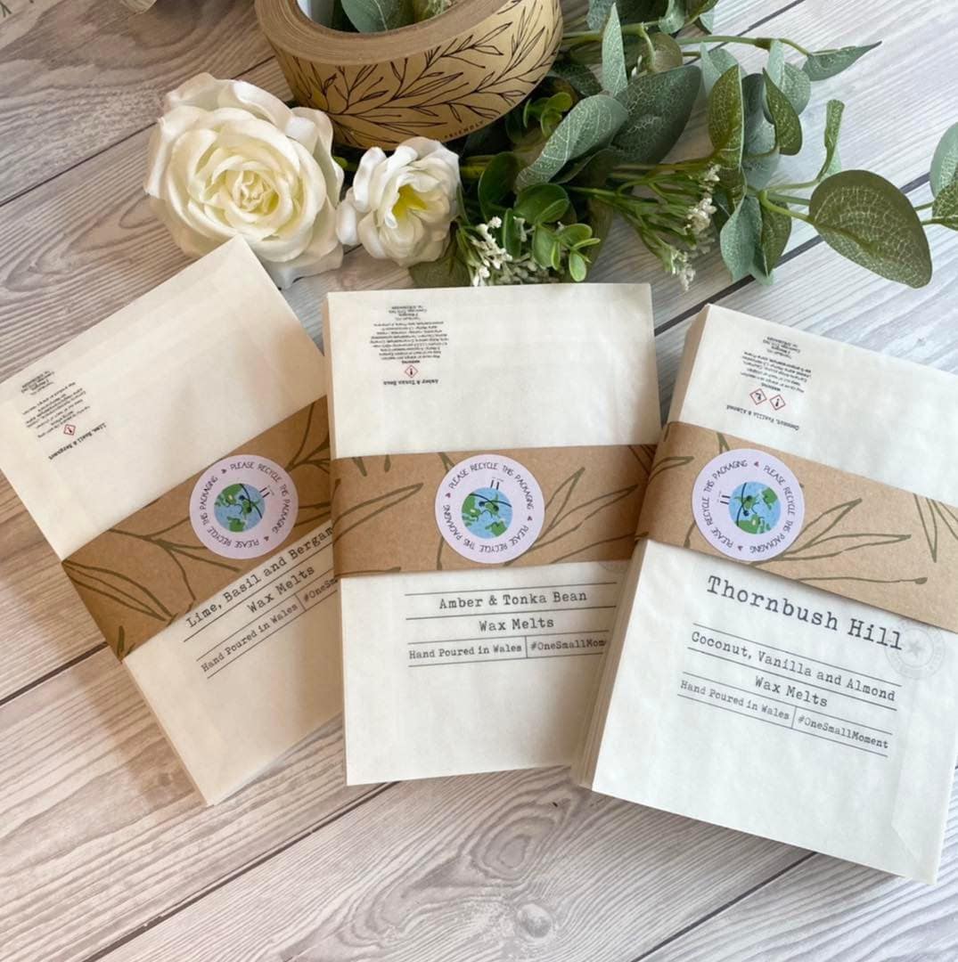 SR Creative Studio - Wholesale Gift Bag - Custom Logo Glassine Wax Melt & Candle Packaging Bag5