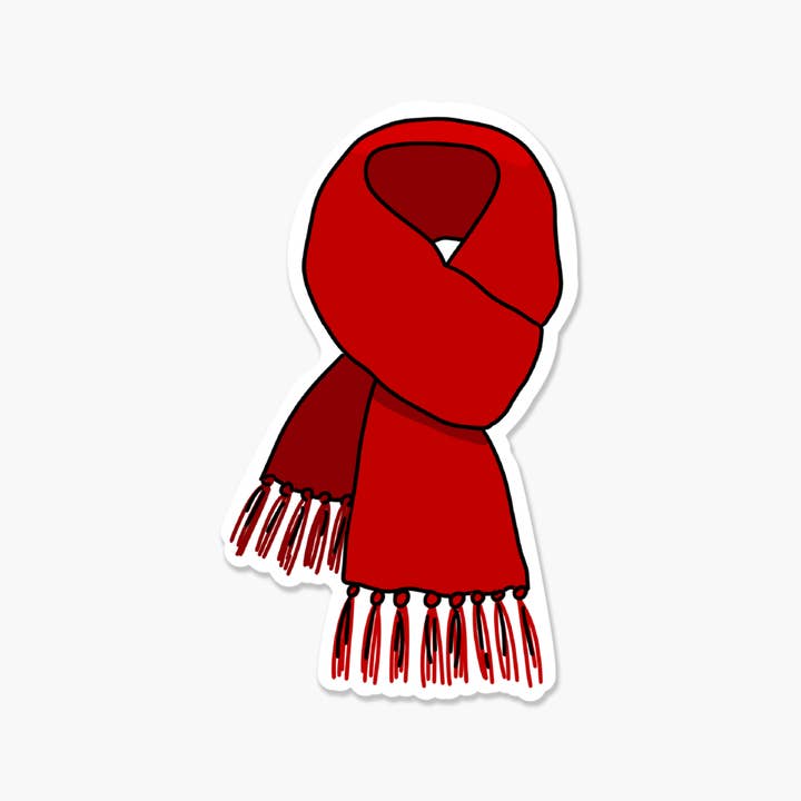 Footnotes - Venta al por mayor Pegatina - Bufanda roja, pegatina inspirada en Taylor