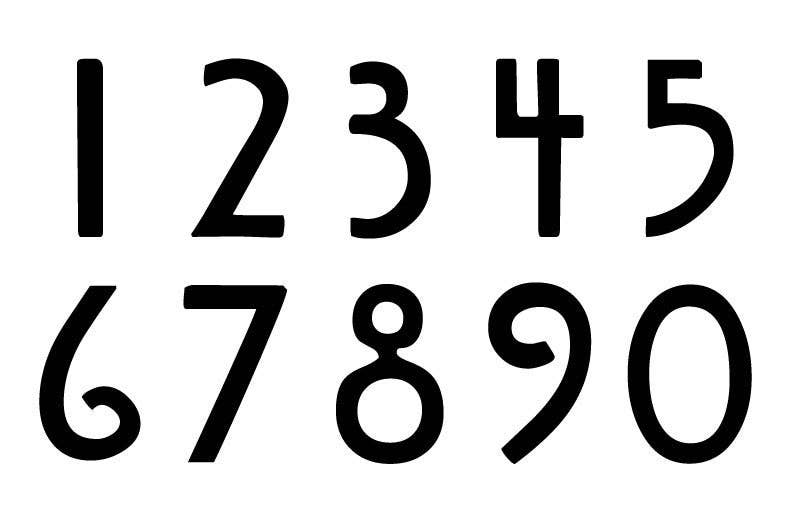 Rustica Ornamentals - Wholesale Outdoor Sign - Mission Style House Numbers or Letters (Set of 3)10