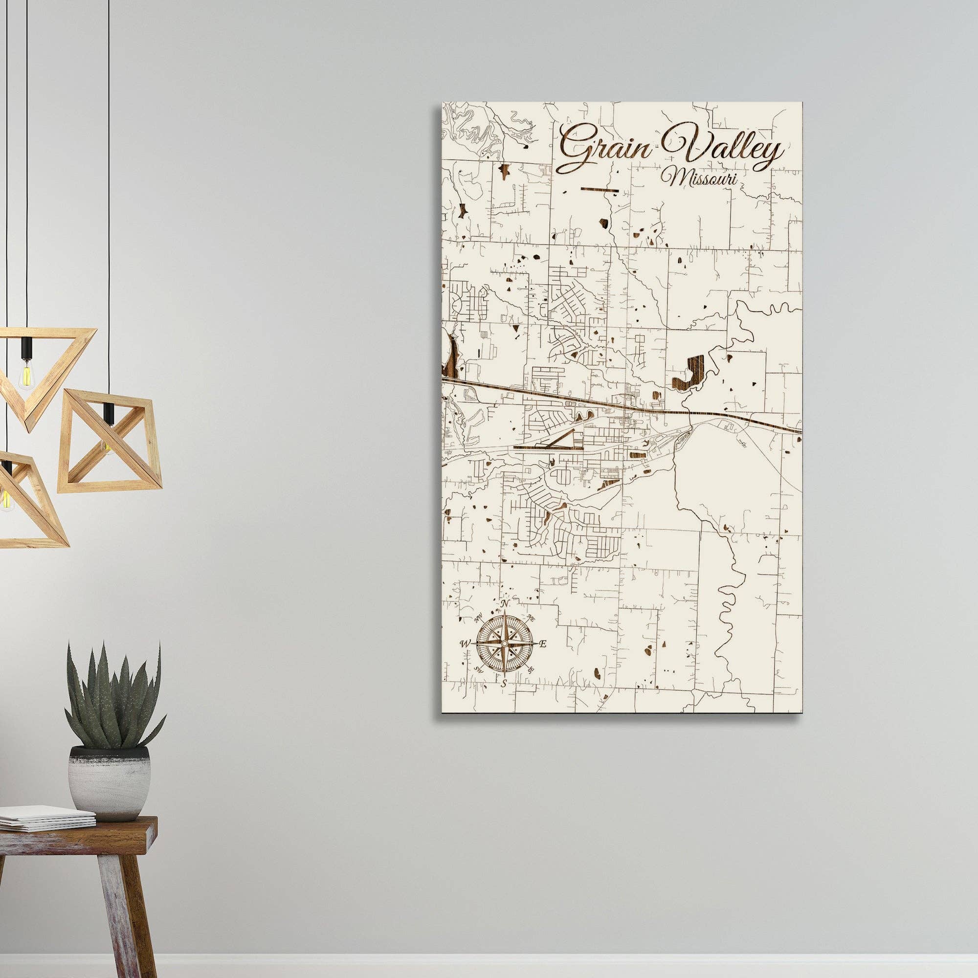 Fire & Pine - Wholesale Map - Missouri: Grain Valley  Street Map2