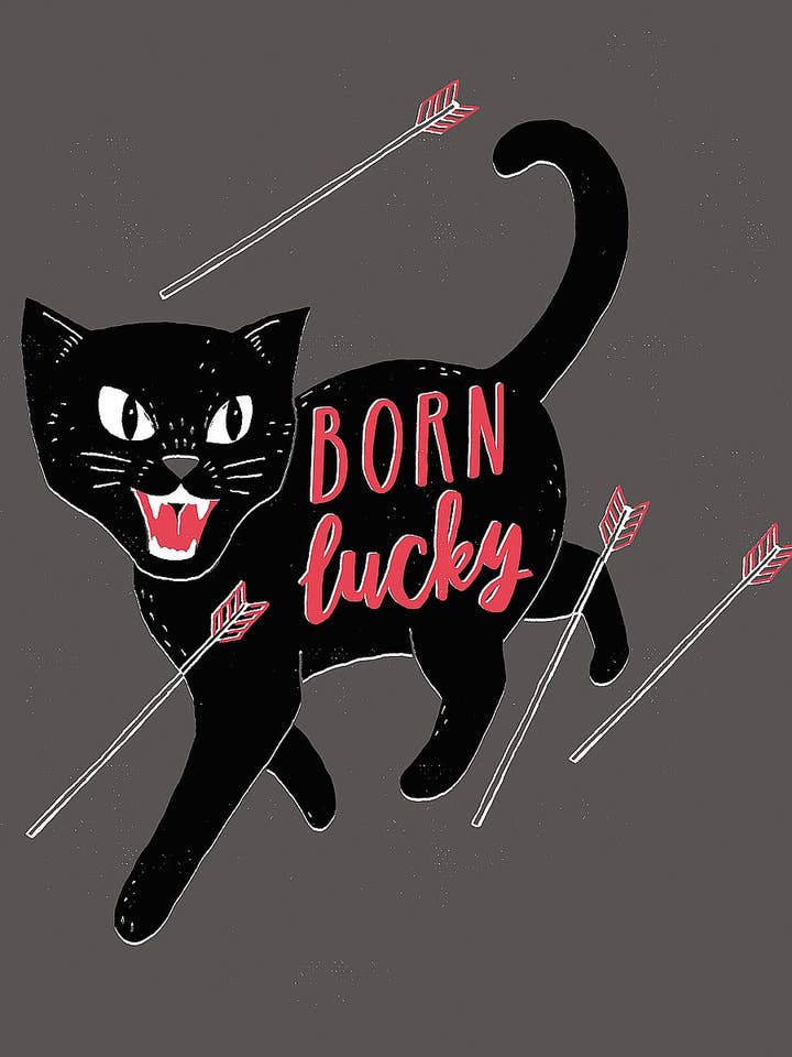 "Born Lucky" - Canvas Print Wall Decor for wholesale by Image Conscious, LLC