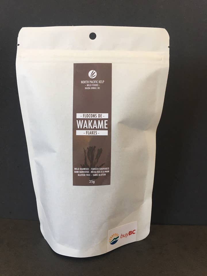 Wakame Flakes for wholesale by North Pacific Kelp Wild Foods