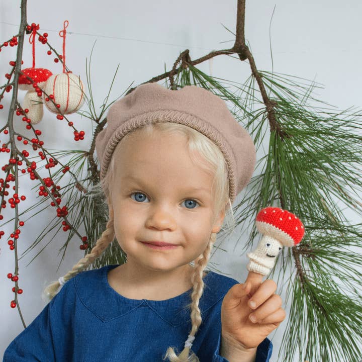 Blabla - Wholesale Finger puppet – Child & baby - Finger Puppet Mushrooms (set 5)6