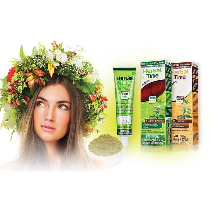 Mister33 Womencare - Venta al por mayor Coloración para el pelo - HERBAL TIME Natural Brown #10 - Crema de henna natural
