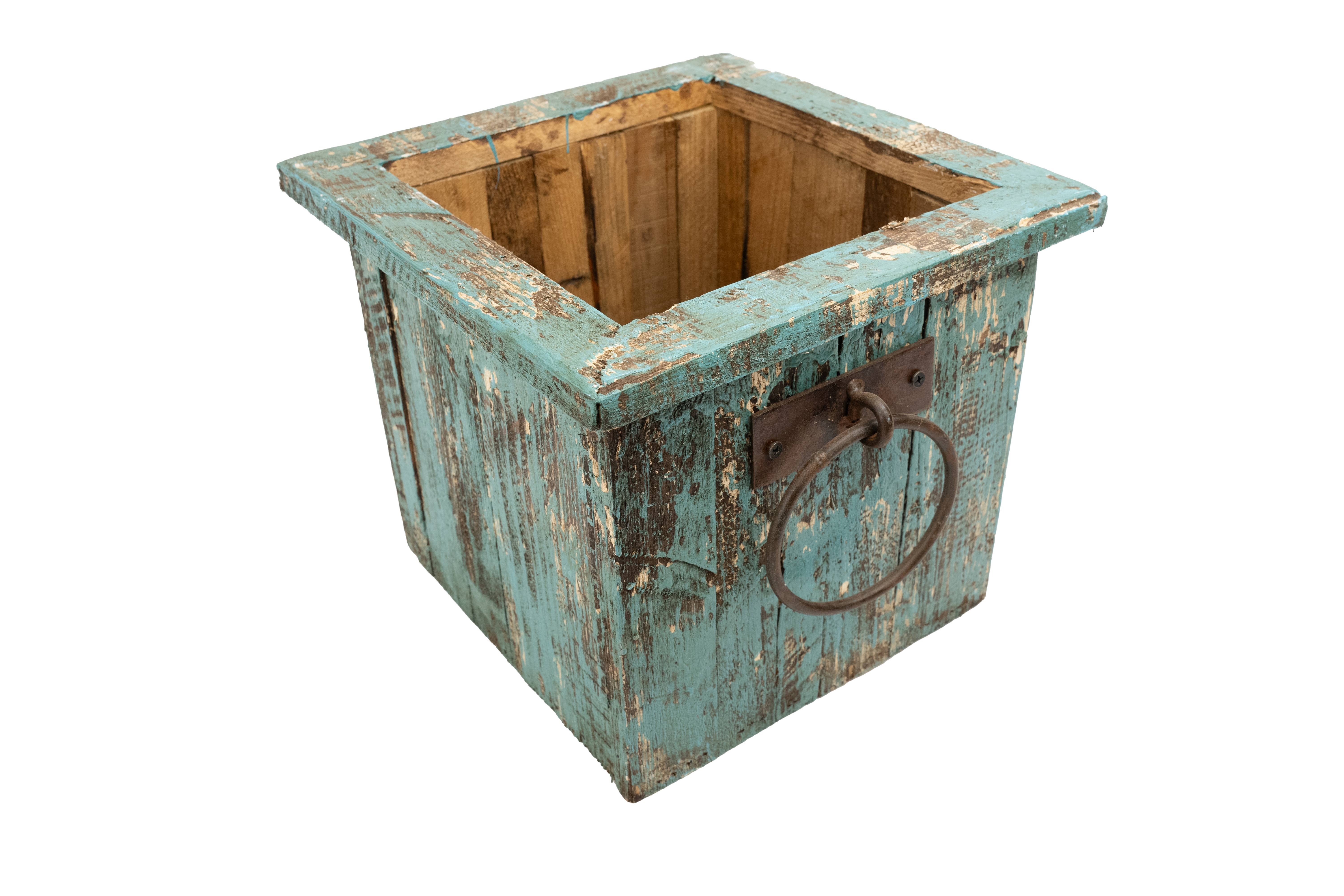 My Amigos Imports - Wholesale Planter Box - Gardner Rustic Wooden Square-Planter-11x11x10H-Garden Decor3