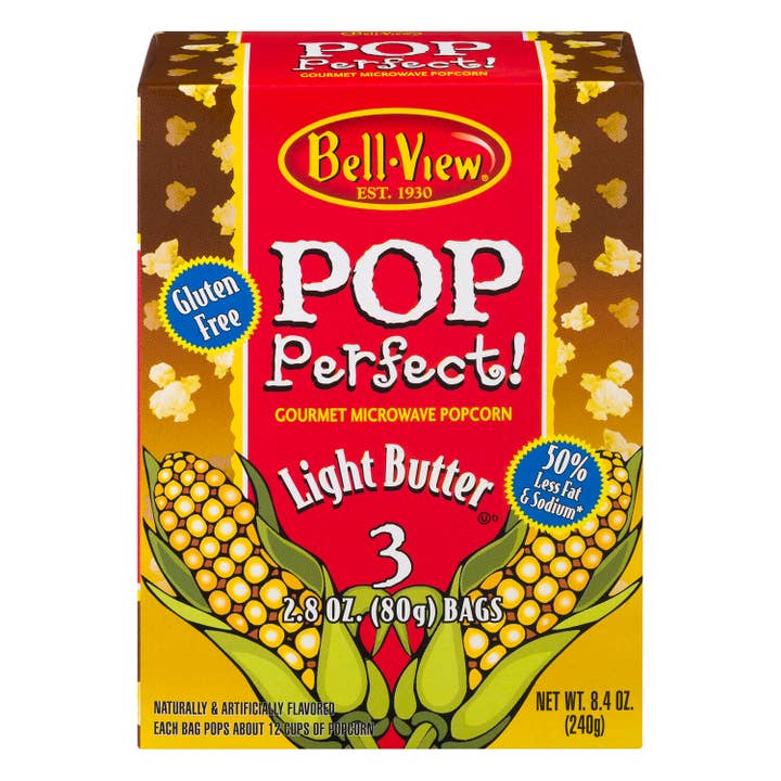 Bell-View Brand Foods – wholesale Popcorn – Light Butter Popcorn 12/3 Oz.