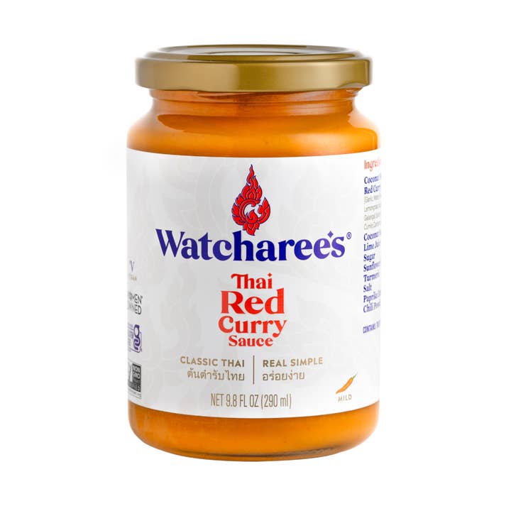 Thai Red Curry Sauce 9.8 fl oz for wholesale by Watcharee's