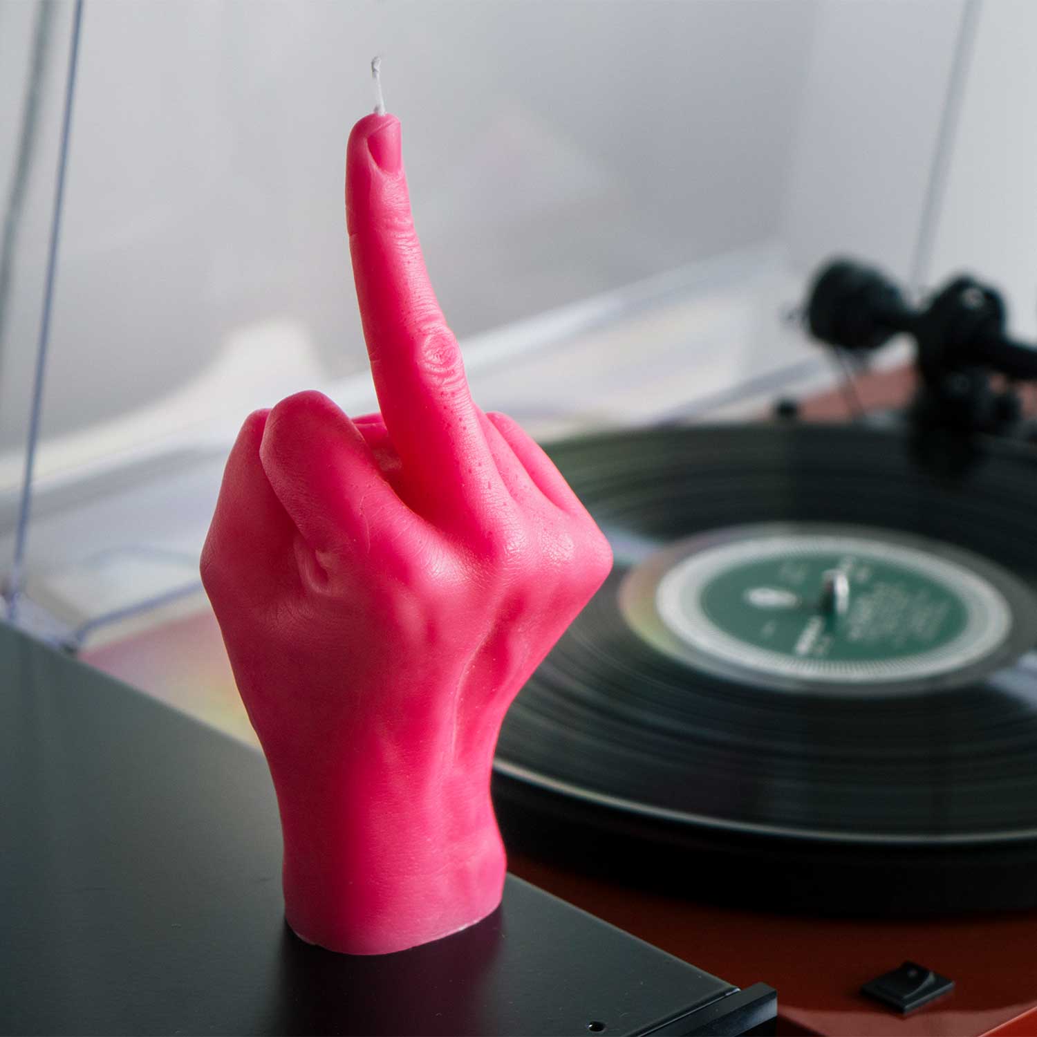 54 Celsius - Wholesale Novelty Candle - Original CandleHand F*ck You Candle - Lifesize & Full detail23