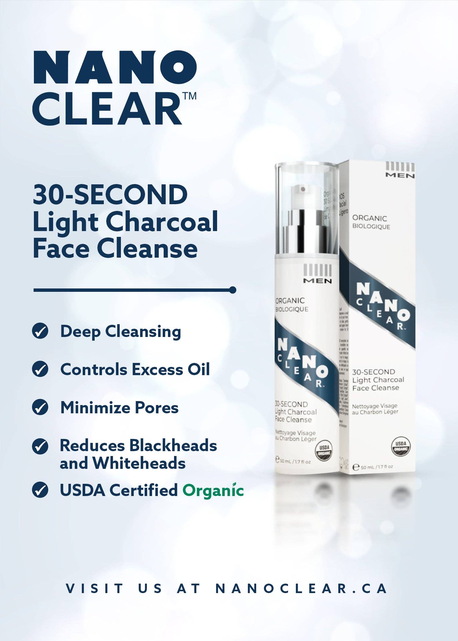 NANO CLEAR - Venta al por mayor Limpiadores faciales - Limpieza Facial de Carbón Ligero de 30 Segundos4