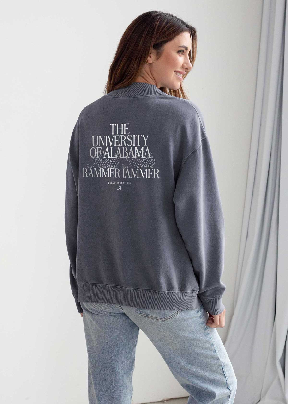 Smoke Mississippi State Bulldogs Wide Receiver Mock Neck for wholesale on Faire0