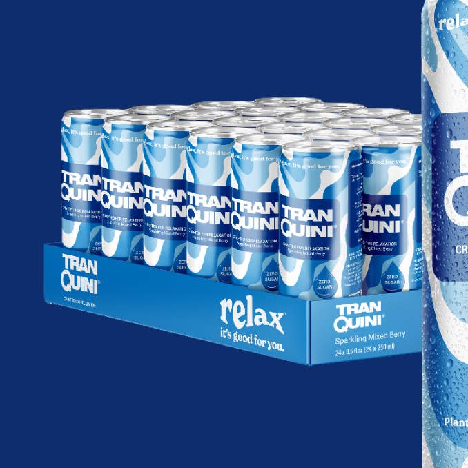 12pk Mixed Berries Sparkling Adaptogen Drink - Stress Relief for wholesale by Innoviom Brands