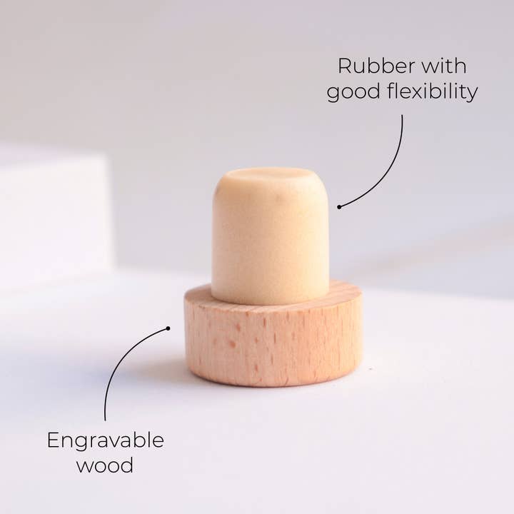 Famgraving - Wholesale Wine stopper - Custom engraved wine wooden bottle stoppers bulk12
