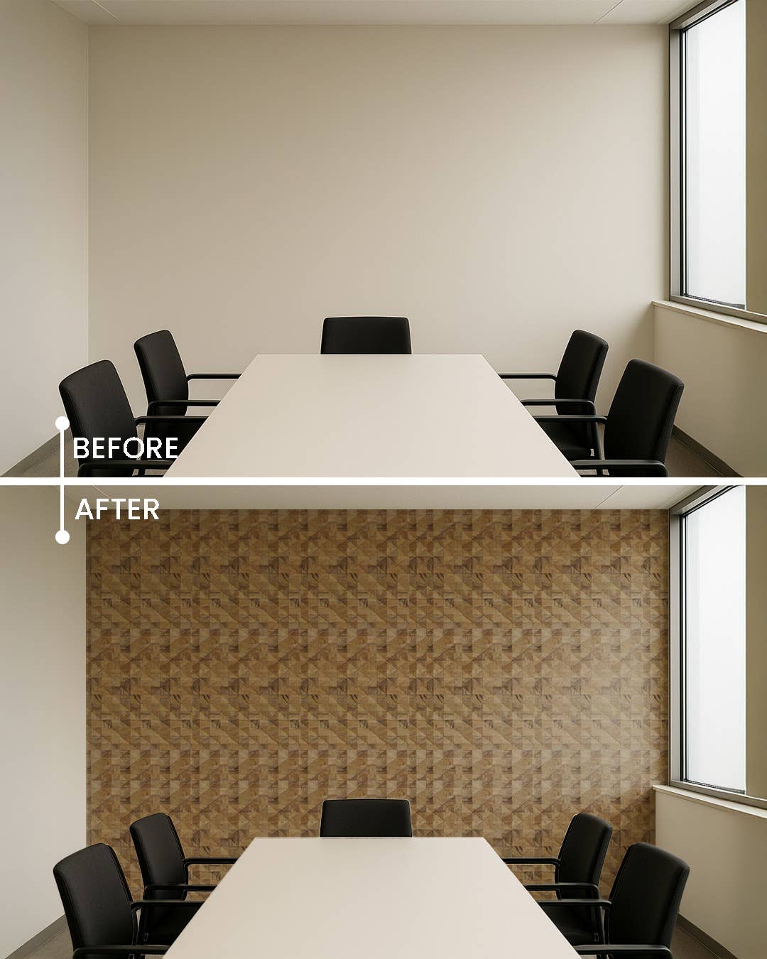 Java Creations - Vendita all'ingrosso Pannelli decorativi - Pannelli da Parete a Piramide in Teak (4 pannelli, 1,44 mq per scatola)17