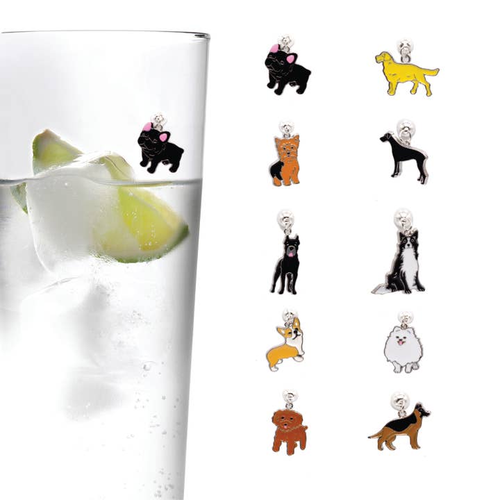 Puppy Love Collection for wholesale by Going Stemless Magnetic Cocktail Charms