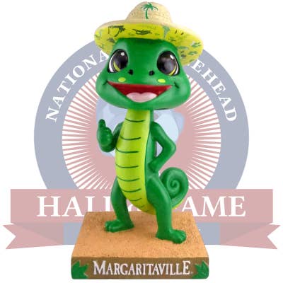 Margaritaville Lizard Bobblehead for wholesale by National Bobblehead Hall of Fame and Museum