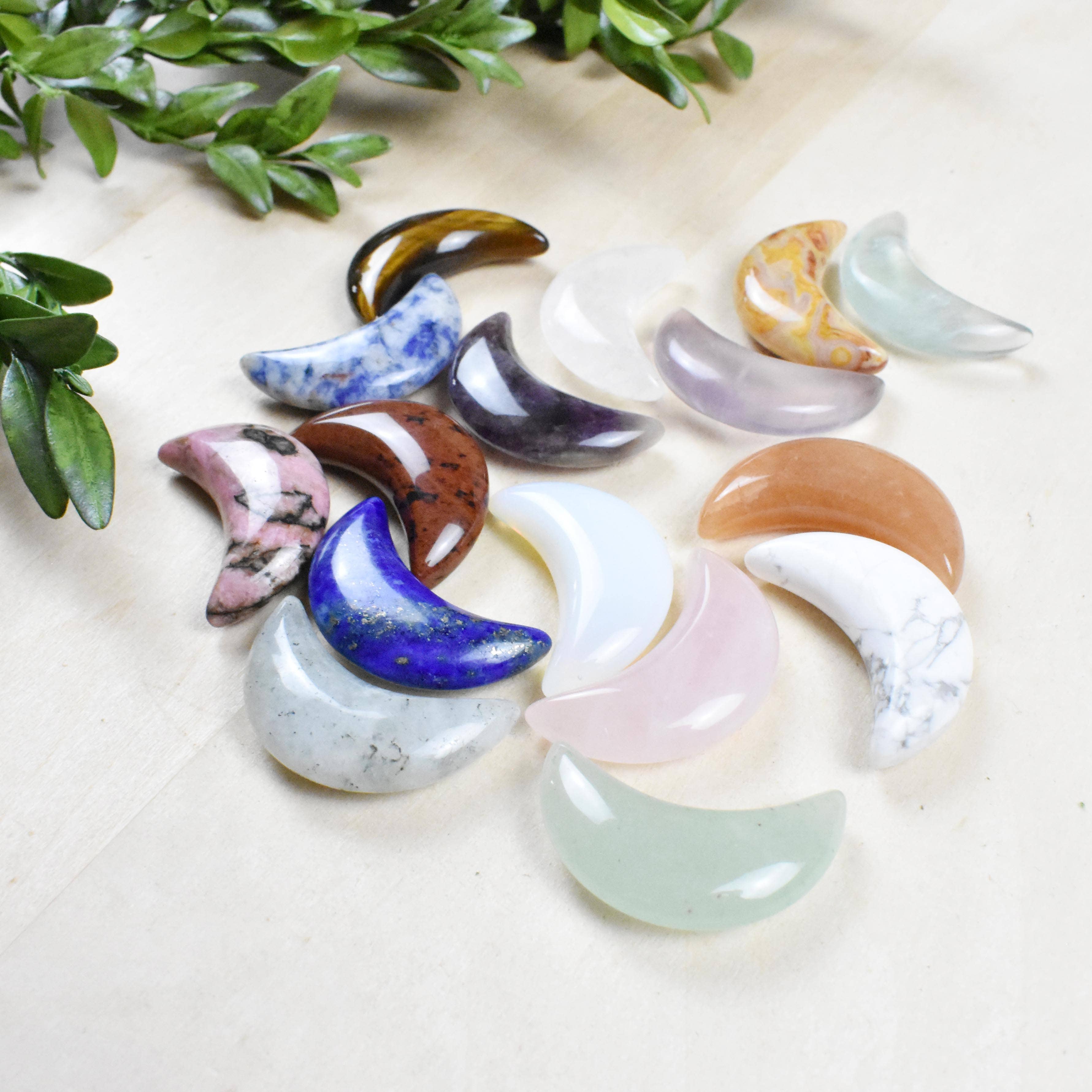 Ewelina Pas Jewelry - Wholesale Spiritual Stone/Crystal - Crescent Moon Gemstone Pocket Stone8