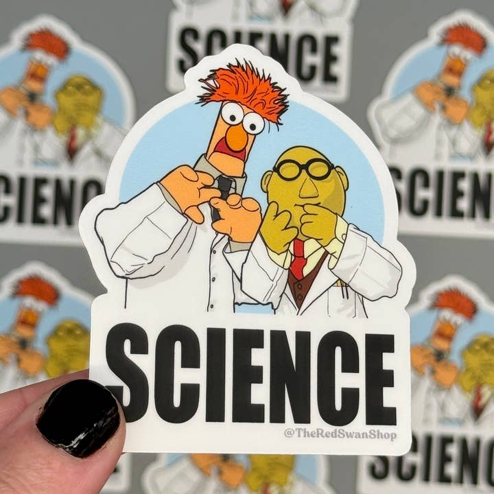 The Red Swan Shop - Wholesale Sticker - Vinyl Decal - The Muppets - Bunsen and Beaker0