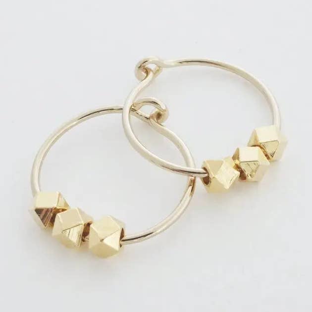 Comet Hoops for wholesale by Honeycat Jewelry